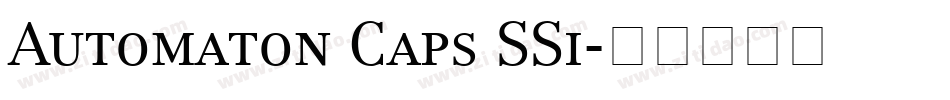 Automaton Caps SSi字体转换